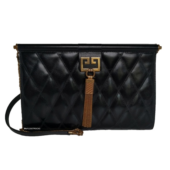 Givenchy Handbags - Givenchy Medium Black Gem Shoulder Bag
